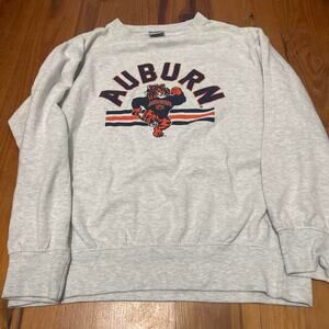 Vintage 90s Auburn Tigers Aubie Mascot MV Sport Sweatshirt Large